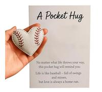 Baseball Heart Pocket Heart Shaped Softball Encouragement
