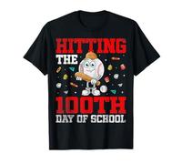 Baseball Hitting The 100th Day of School 100th Day of School T-Shirt