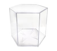 Baseball Holder Display Case - Hexagonal Acrylic Autographed Ball Box, Clear Protective Sports Displays Case, Elegant Showcase | Acrylic Ball Display for Bedroom Dorm Apartment Home