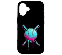 Baseball Home Plate-Drip Boys Baseball Bat Watercolor Case for iPhone 16