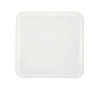 Baseball Home Plate Rubber Home Base Training Plate Strike Zone Marker Practice Base Portable Mat Raised Inner Outline Suitable for Coaching Practice Fields, White