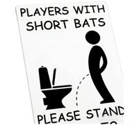 Baseball Humorous Wrought Iron Sign Cartoon Style Wall Art Decor Indoor UV Protected Rust Resistant Metal Plaque Four Pre-Drilled Holes Black 30x20cm Sports Fan Room Man for cave Patio(C)