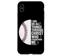 Baseball I Can Do All Things Through Christ Case for iPhone XS Max