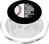 Baseball I Can Do All Things Through Christ PopSockets PopGrip for MagSafe
