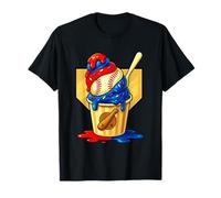 Baseball Ice Cream Cone Melt Camp League Fan Energy T-Shirt