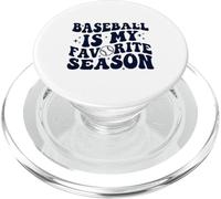Baseball Is My Favourite Season Retro Gamess Fan PopSockets PopGrip for MagSafe