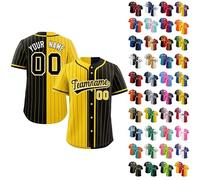 Baseball Jersey Custom Breathable Sports T-Shirts Personalised Namen Number Team Name Logo Training Jerseys Customise Quick Dry Baseball Uniform Active Tops Men Women Youth 35