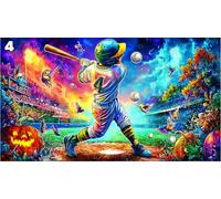 Baseball Jigsaw Puzzle 1000 Pieces Recycled Paper Educational Games Great Gift Idea for Adults and Kids Age 12 Years Up Beautiful Decoration Puzzle 70x50/1000pcs