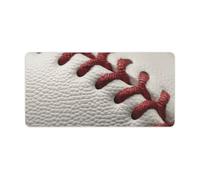 Baseball Lace Close Up Desk Mat Non-Slip Laptop Desk Writing Thin Pad Waterproof Large Gaming Mouse Pads with Wrist Support for Home Office Work