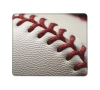 Baseball Lace Close Up Mouse Pad Waterproof Gaming Mousepad for Office Computer Mousepads for Desk Pad with Non-Slip Rubber Base Washable Cloth Mouse Mat 10 x 12 inch