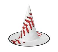 Baseball Lace Close Up Print Halloween Witch Hat For Women Party Hat For Halloween Festivities Cosplay Costume Ensemble