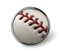 Baseball Lace Close Up Round Badge 25mm/1 Inch Metal Buttons Round Badge Pin Button Parts Classic Pin Holders Buttons for Shirts Clothes Individualistic Brooch