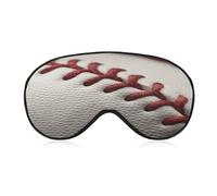 Baseball Lace Close Up Sleeping Mask Sleep Mask for Side Sleeper Relaxing Zero Pressure Night Blindfold Light Block-Out Eye Mask for Sleep with Easy Adjustable Strap
