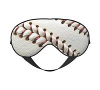 Baseball Lace Printing Sleep Mask for Women Men Double-Sided Print Soft Silk Eye Masks Eye Sleep Shade Cover