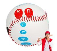 Baseball Launcher Grip Coach, Baseball Ball | 9 Inch Training Baseball - Baseball with Color Coded Finger Placement Marks for Beginners