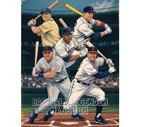 Baseball Legenden Malbuch: Spannende Spielszenen für Jung und Alt: Erlebe den Nervenkitzel des Baseballs mit actionreichen Illustrationen, Stadion-Atmosphäre und klassischen Spielmomenten zum Ausmalen