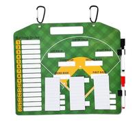 Baseball Lineup Cards Magnetic Baseball Lineup Board,Dry Erase Baseball Clipboard for Coaches with 30 Lineup Cards, Reusable Baseball Lineup Board,Magnetic Baseball Lineup Board 14x12