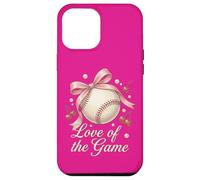 Baseball Love of the Game Coquette Bow Pink Aesthetic Case for iPhone 12 Pro Max