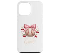 Baseball Love of the Game Coquette Pink Bow Aesthetic Case for iPhone 13 Pro Max