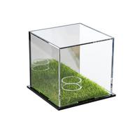 Baseball Memorabilia Storage Modern Baseball Storage Solution Acrylic Baseball Display Case Clear Square Ball Holder Stand Storage Cube Box Clear