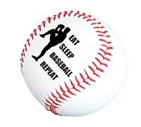 Baseball Memorial Baseball | Eat Sleep Baseball Repeat Practice Well Stitched Baseball | Professional Baseball, Well Stitched Training Baseball, Standard Size Baseball P