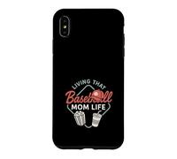 Baseball Mom Dugout Life Game Day Support Team Spirit Case for iPhone XS Max