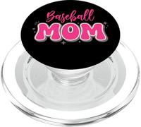 Baseball Mom in Fun Bubble Letters PopSockets PopGrip for MagSafe