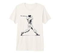 Baseball Motif Art Sport Premium T-Shirt