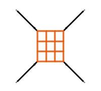 Baseball Net Zone Target Strike Adjustable Softball Pitching Training For Practice(9Grid)