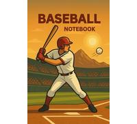 Baseball Notebook: / 118 lined pages with lightened baseball field in the background/ 2 larger baseball field diagram pages/ 6x9 pocket-size/ glossy