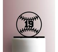 Baseball NumberAcrylic Cake Topper 3mm Thick Premium Laser Cut Cake Decoration for Birthday, Wedding, Baby Shower & Party Cakes Durable Reusable