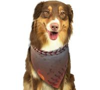 Baseball On Fire Dog Bandanas Adjustable Kerchief Triangle Bibs Scarf Washable Soft Pet Bandanas for Medium Large Puppy Cats Pet Costume Accessories Decoration