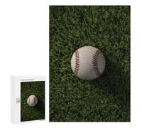 Baseball on Green Grass Field Puzzle 1000 Teile Schwer Puzzle Spielzeug Lernspiel Impossible Herausforderungsspielzeug Für Erwachsene Kinder 300 PCS