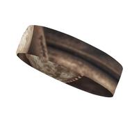 Baseball on Wooden Sweatbands Wicking and Moisture-Wicking Function Running Headband Cotton Polyester Fiber Sweat Band for Tennis Basketball Running Gym Working Out