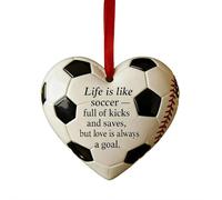 Baseball Ornament, Heart Shaped Baseball Christmas Ornaments, 2D Acrylic Love Heart Sports Ornament Ball Sports Accessories Hanging Pendants for Dad Boyfriend Party Favor Supplies (White B 1pcs)