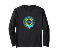 Baseball Papa with Modern Baseball Circles Long Sleeve T-Shirt