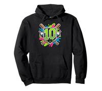 Baseball Party for a 10 Year Old Boy Birthday Moment Today Pullover Hoodie