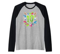 Baseball Party for a 10 Year Old Boy Birthday Moment Today Raglan Baseball Tee