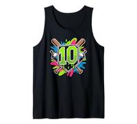 Baseball Party for a 10 Year Old Boy Birthday Moment Today Tank Top