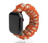 Baseball Pattern Scrunchie Watch Bands Soft Elastic Replacement Wristband Compatible with Apple Watch 38mm/40mm