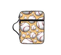 Baseball Pattern Softball Ball Sport Design Print Bible Cover Case/Book Cover, Bible Case for Women Girls,with Handle Fits for Standard Size Bible
