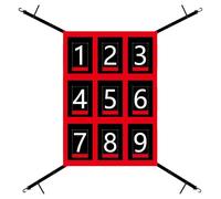 Baseball Pitch Net - Target Target Throwing Zone Softball | Precision Training Net | Practical Aid Accessory, Portable, Adjustable, Resistant Tool for Individual or Team Sports