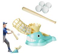 Baseball Pitching Machine Toy - Baseball Bats Training Equipment Toys,Portable Practice Batting Pitcher for Adults Teen Family Outdoor Sports Accessories