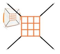 Baseball Pitching Target - Adjustable Strike Zone Trainer, Softball Practice Mesh Bracket, Durable Strap System | Precision Throwing Aid For Training Backyard Exercises