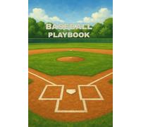 Baseball Playbook: / 6x9 pocket-size/ 118 pages featuring baseball field diagram and lined paper for notes / 2 larger baseball field diagram pages/ glossy