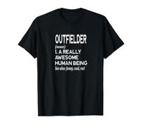 Baseball Player Definition Funny - Outfield Outfielder Value Graphic T-Shirt