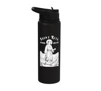 Baseball Player Funny Patron Saint Rita Sport Stainless Steel Insulated Water Bottle
