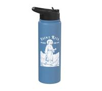 Baseball Player Funny Patron Saint Rita Sport Stainless Steel Insulated Water Bottle