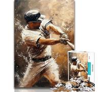 Baseball Players 1000 Piece Jigsaw Puzzles for Teenagers Gifts,Help The Brain Exercise Addictive Toys to Cultivate Patience Great Gift 38x26cm