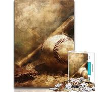 Baseball Players 1000 Piece Jigsaw Puzzles for Teenagers,Stress Reliever Difficult Challenge Unique Home Decor And Gifts (75x50cm)